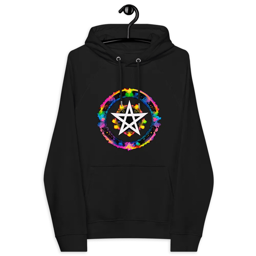 [Pentagram] Unisex Eco Raglan Hoodie product image (9)