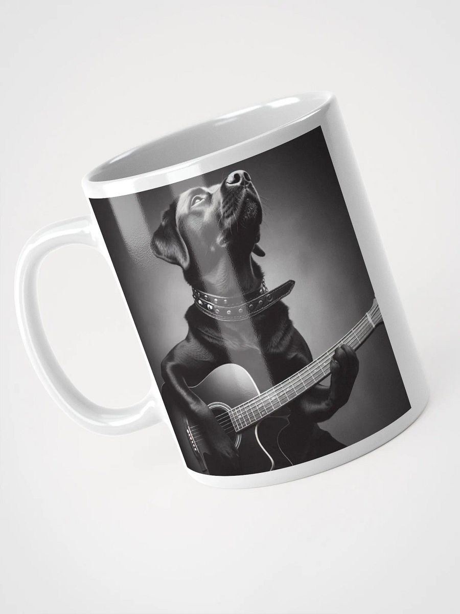 "Guitar Playing Labrador" #Stylish Glossy White Mug product image (3)