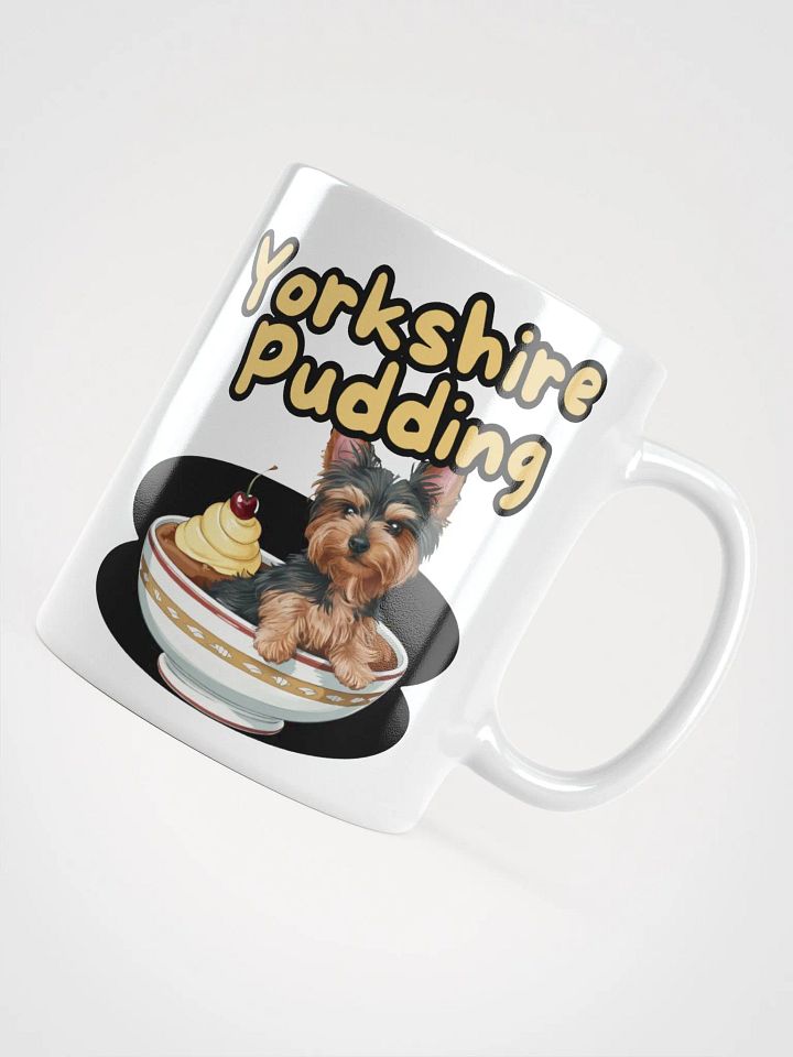Adorable Yorkshire Pudding Ceramic Mug with Dog Design product image (1)