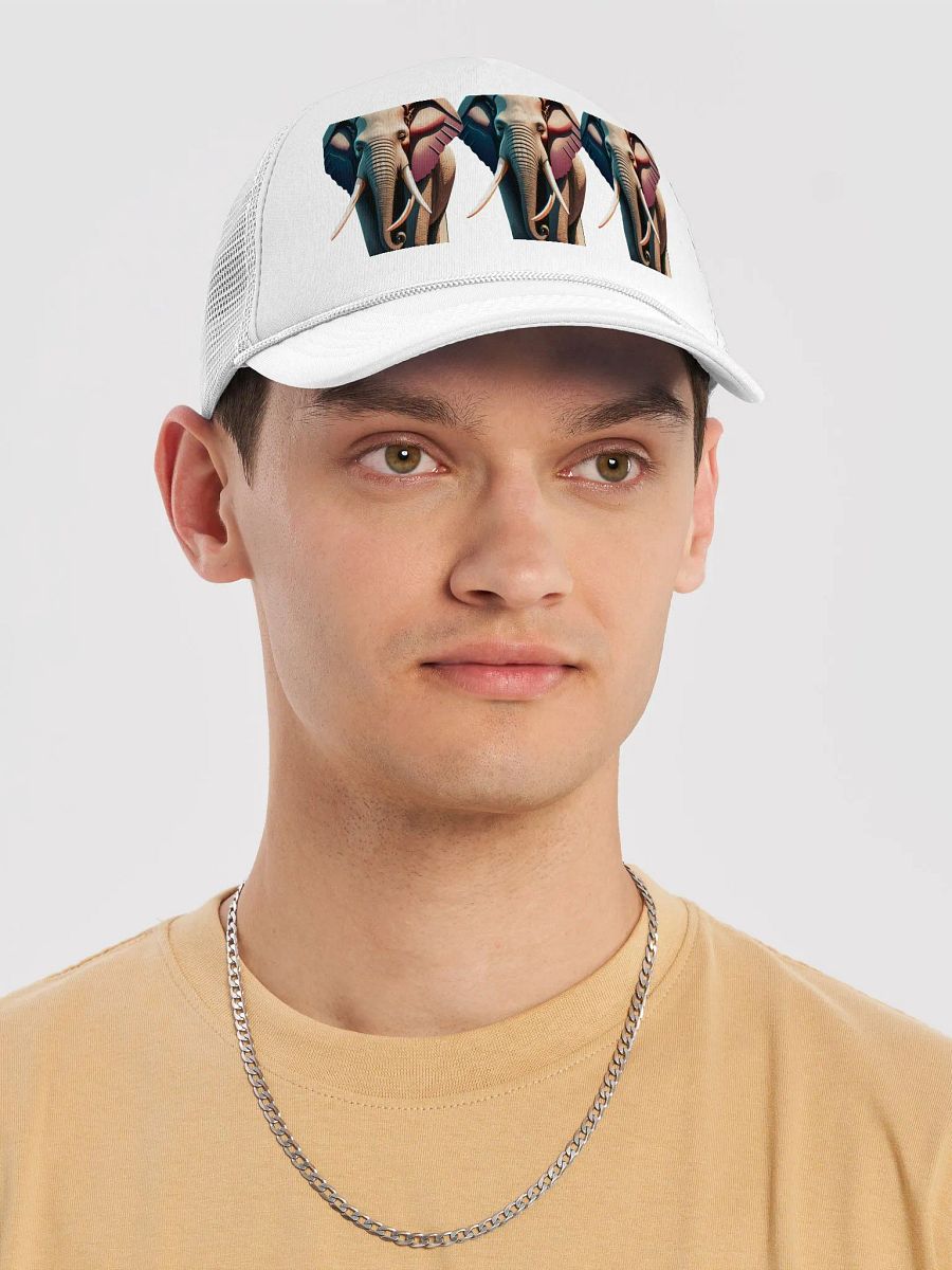 Wise Up: Valucap VC700 Trucker Hat Features Powerful Elephant product image (37)
