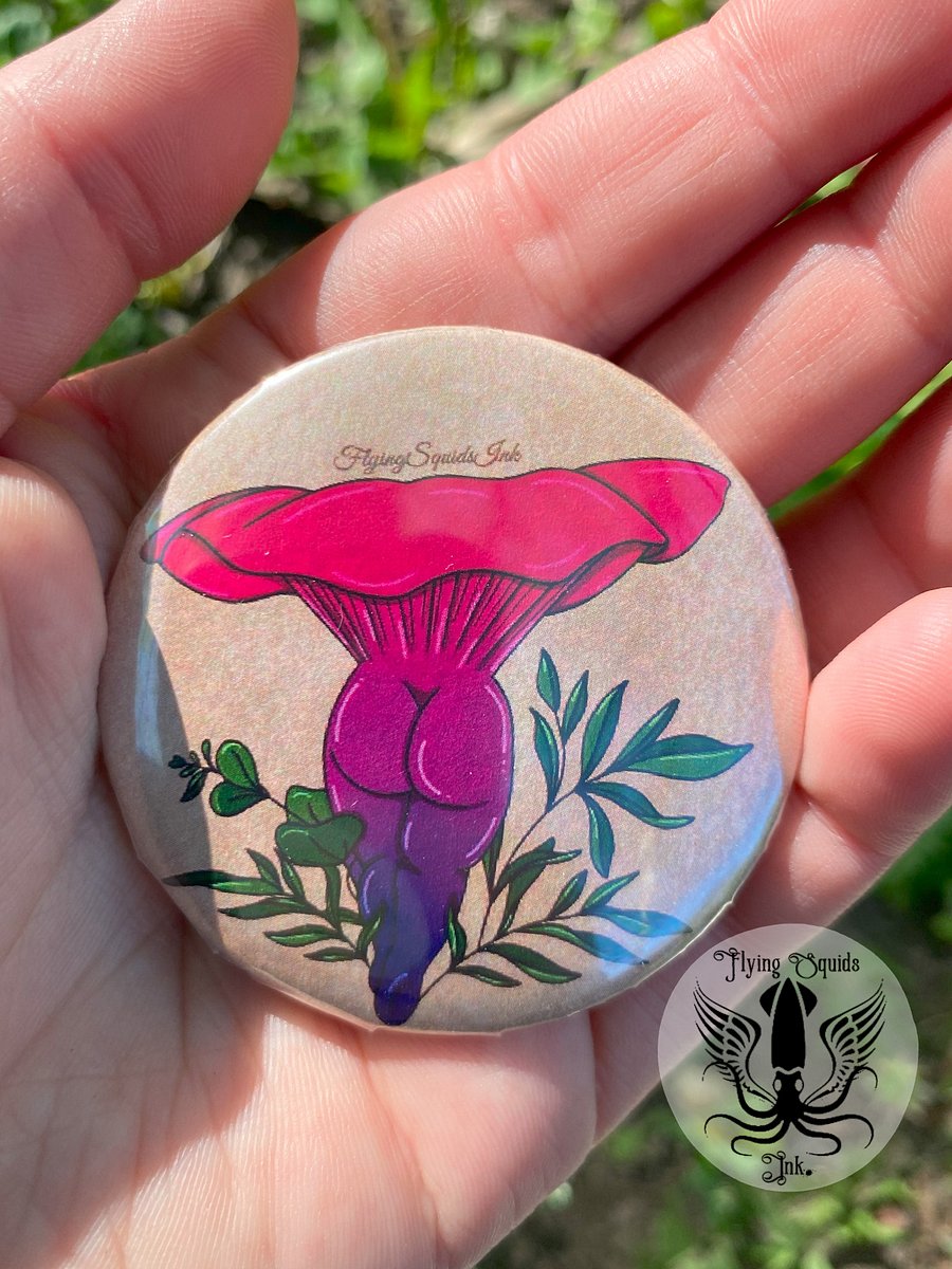 Button- Mushie Tooshie Bisexual Flag product image (1)
