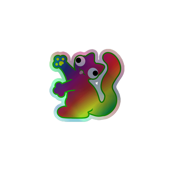 Holographic Sticker - Derpcat II Rainbow product image (1)