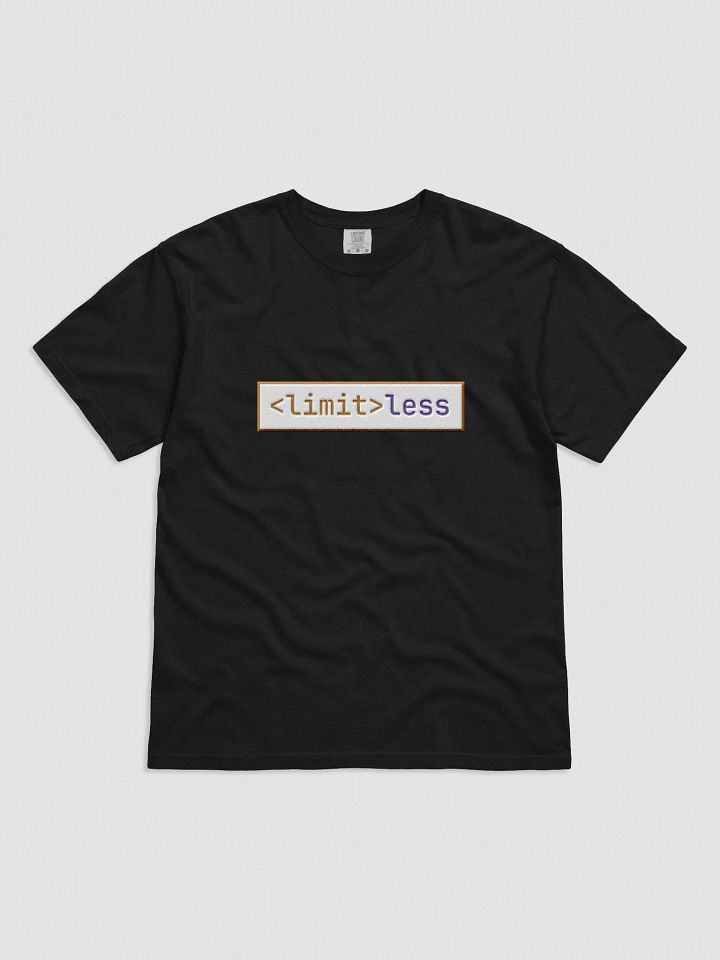 Hand-Stitched Limitless Geek Code T-Shirt | Unisex Programmer Shirt – Retro Techwear Gift for Coders & Gamers product image (1)