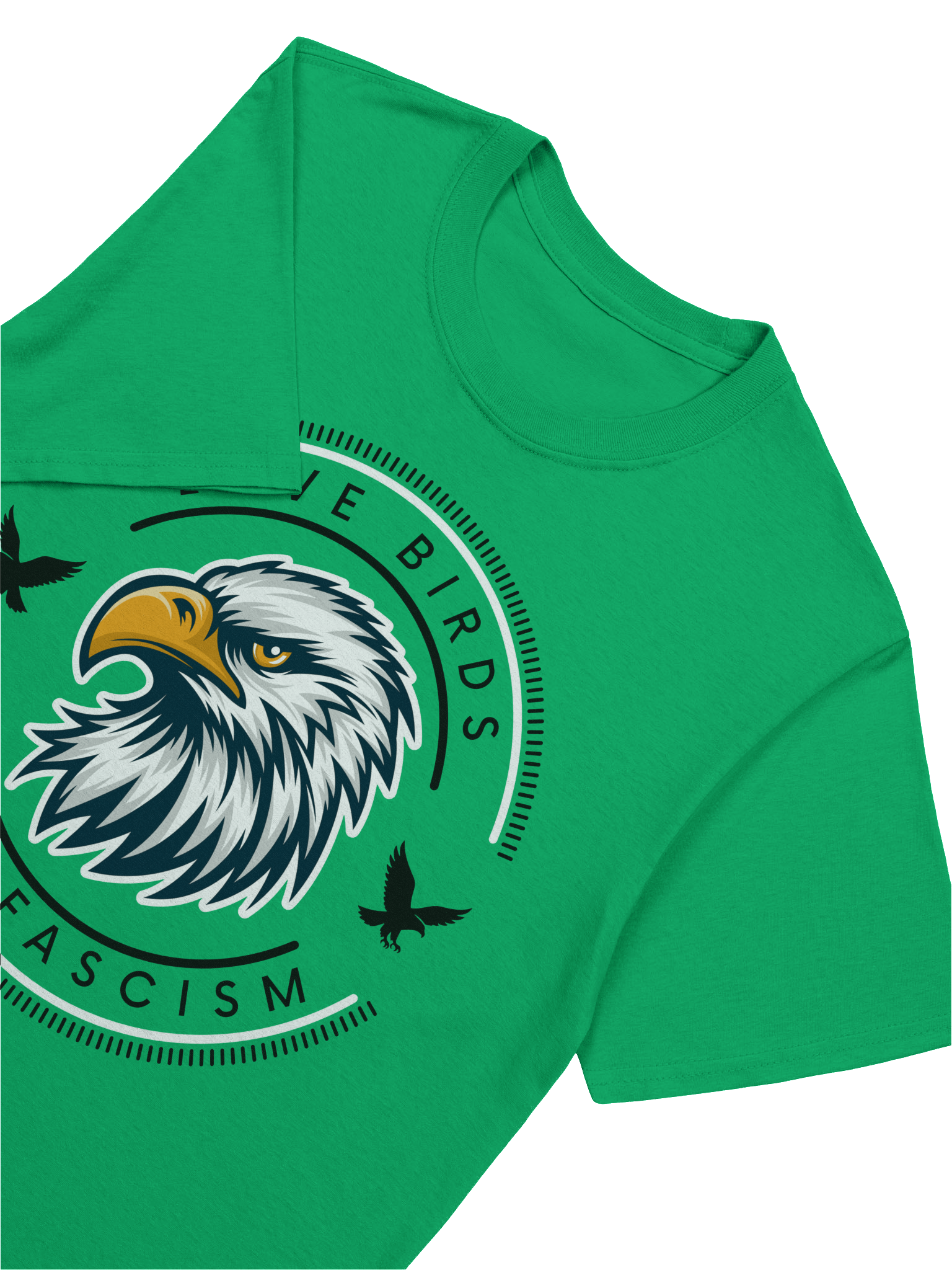 Love Birds Hate Fascism - Green product image (7)