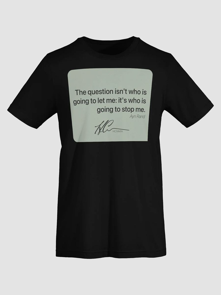 Ayn Rand Q1 - T-Shirt Olive product image (7)