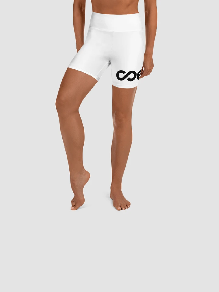COE Women's Yoga Shorts White product image (1)