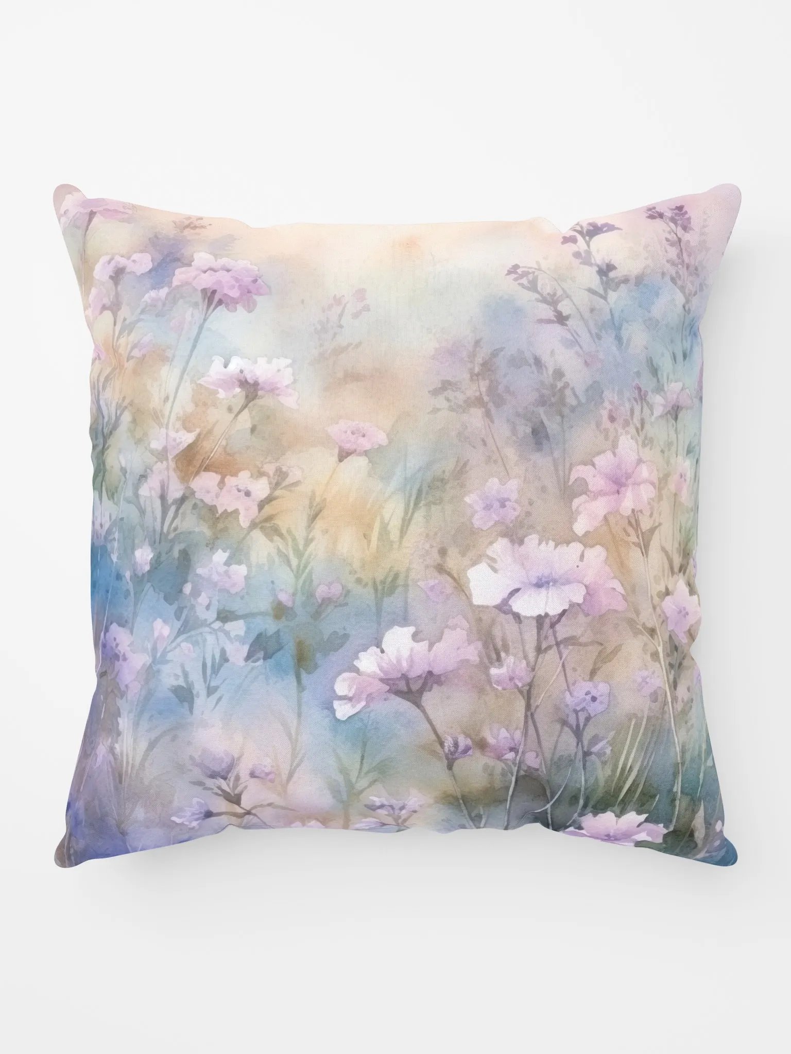 Wildflower Meadow In Pastel All-Over Print Pillow product image (5)