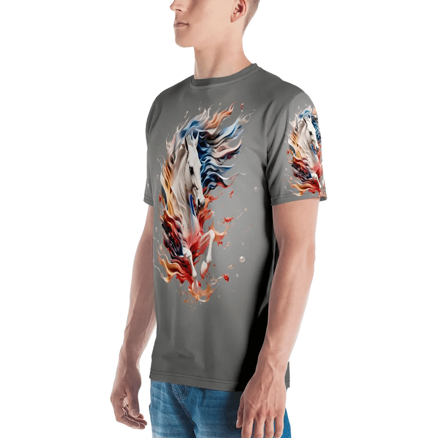 White Horse Running T shirt product image (4)