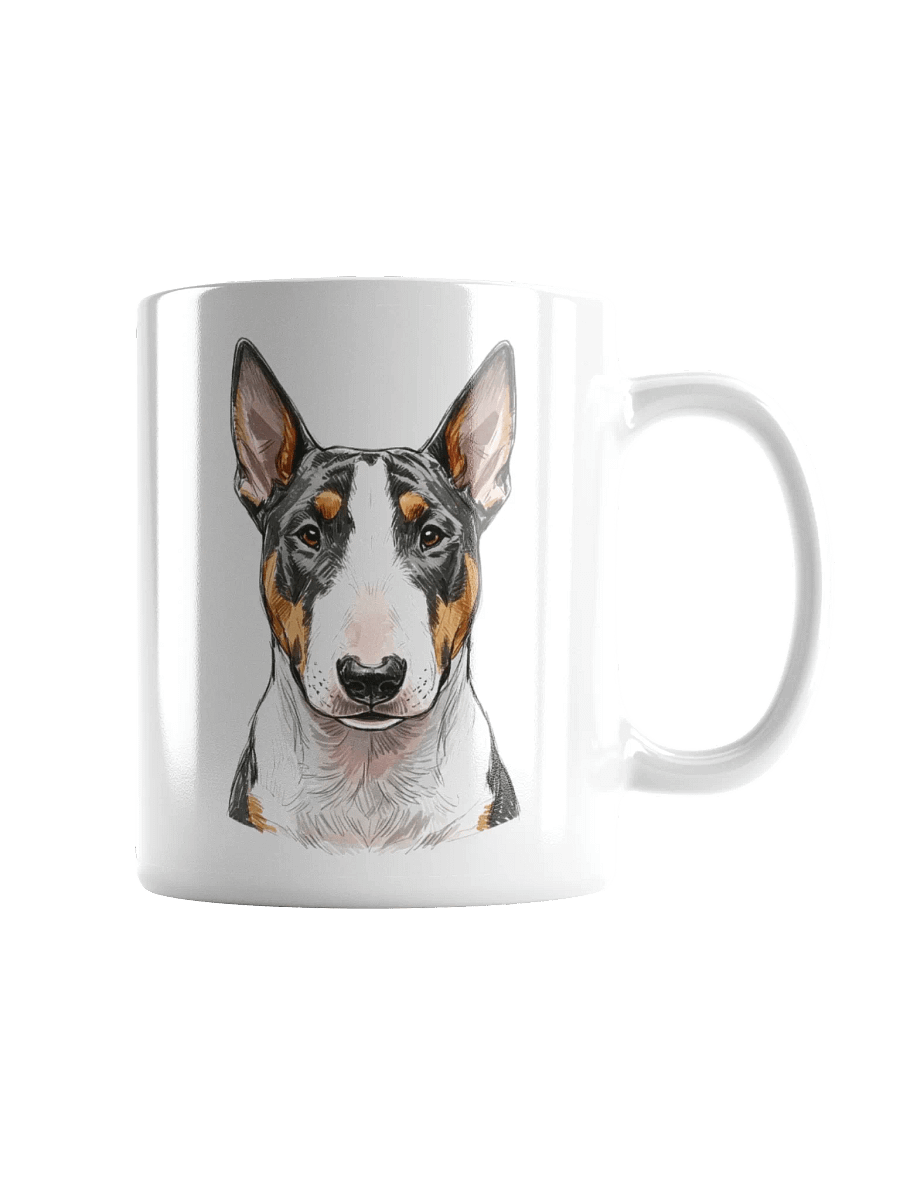 Bull Terrier Sketch-y Art Chic Small Ceramic Mug product image (2)
