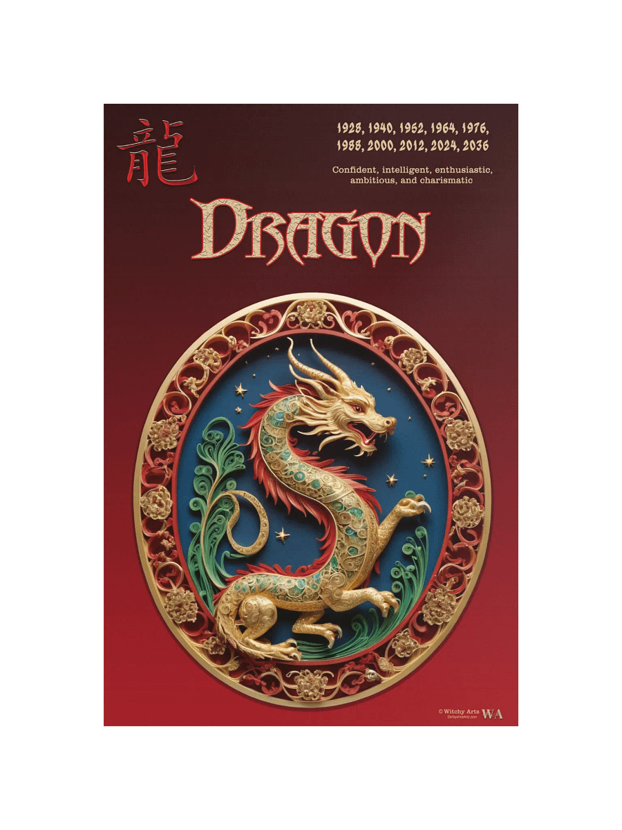 Chinese Zodiac Poster - DRAGON product image (11)