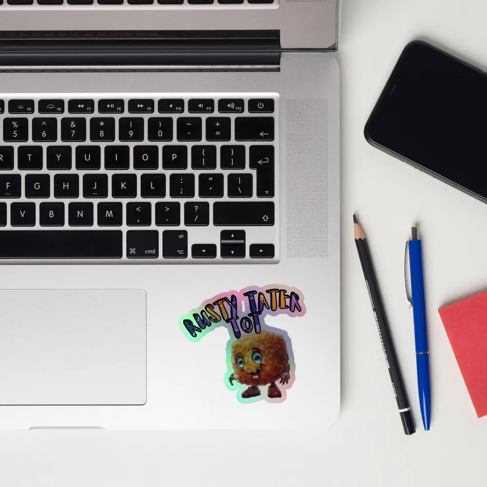 Rusty Tater Tot Holographic Sticker product image (10)