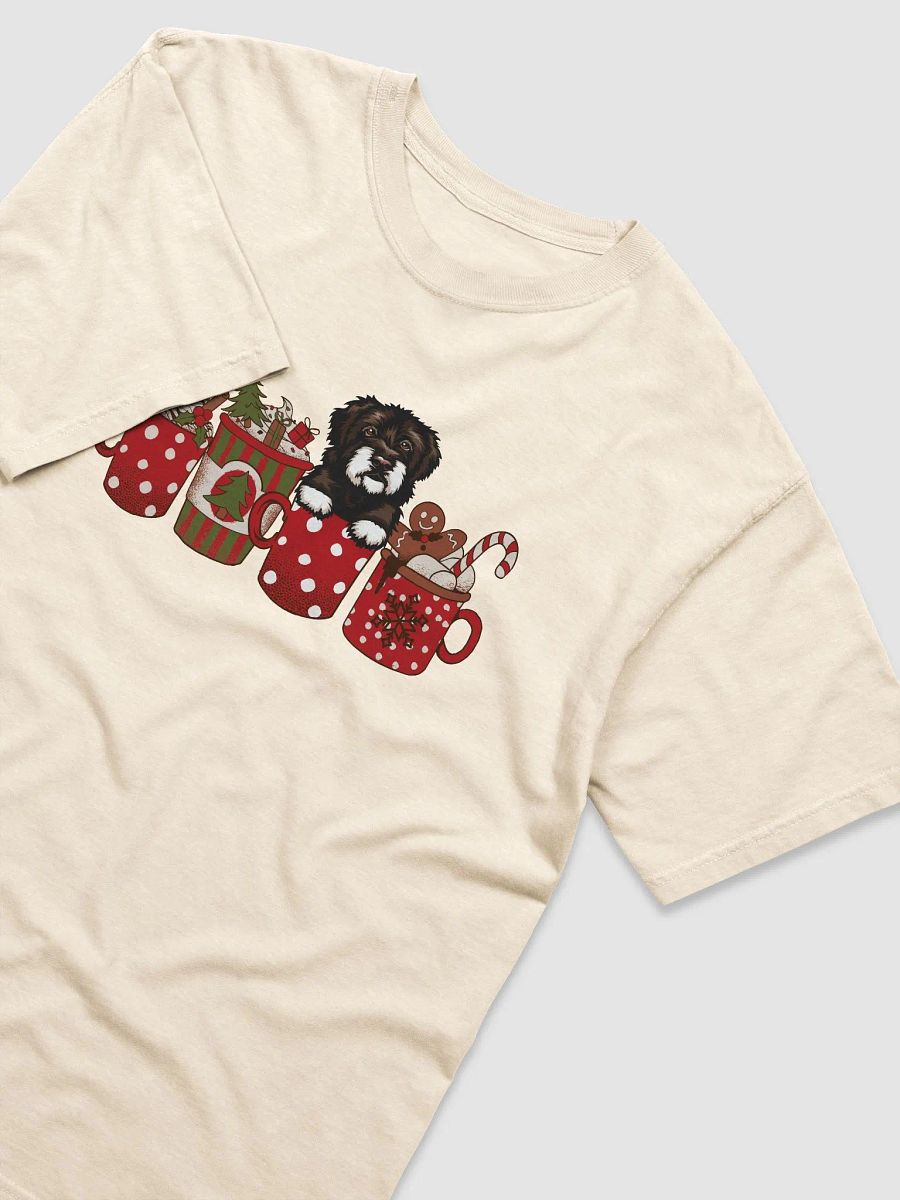 Cute Portuguese Water Dog in a Christmas Cup T-Shirt | Funny Christmas Pup in a Cup product image (16)