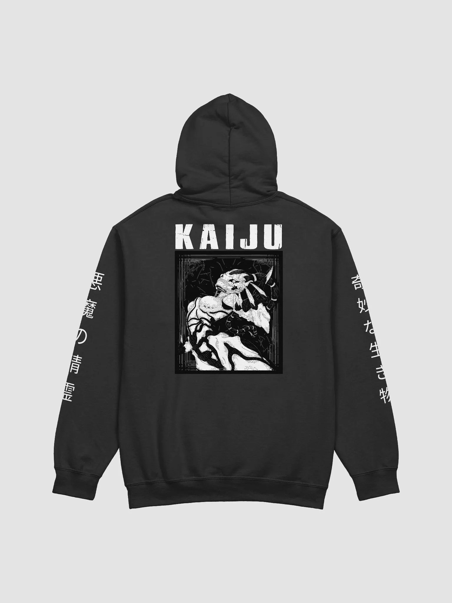 - [BACK PRINT] - KAIJU Blackout Classic Hoodie product image (2)