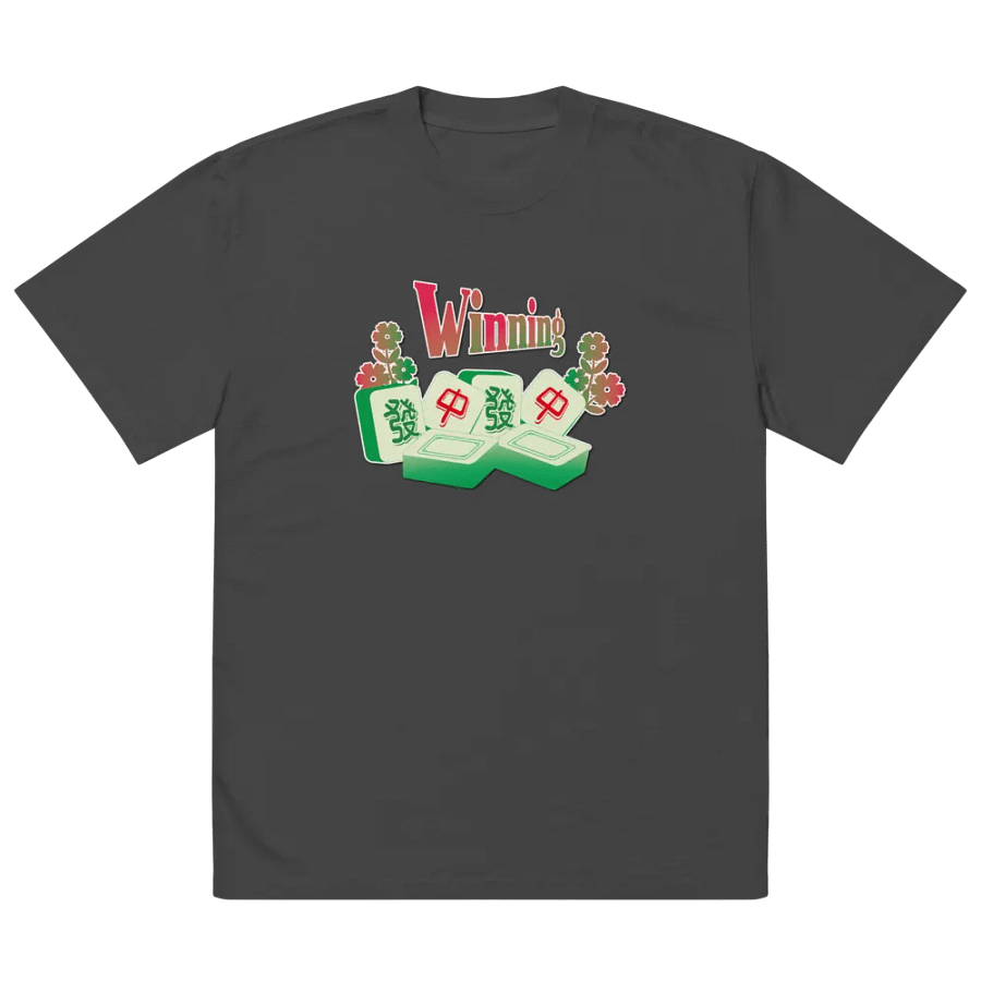 lucky Winning Mahjong Oversized T-Shirt product image (4)