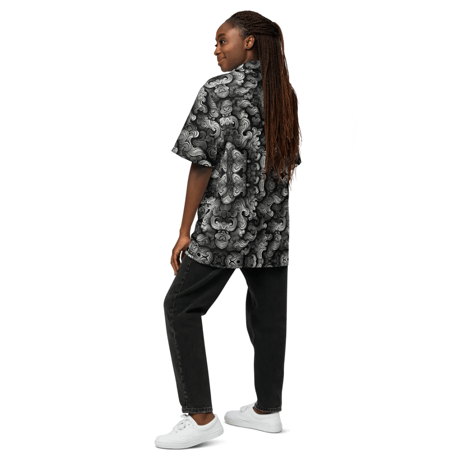 Swirling Grey Clouds Hawaii Style Shirt product image (12)