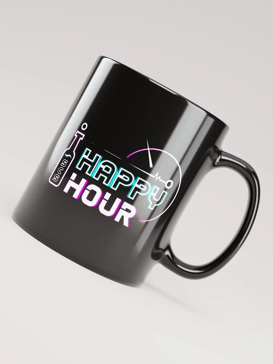 HAPPY HOUR BLACK GLOSSY MUG product image (4)