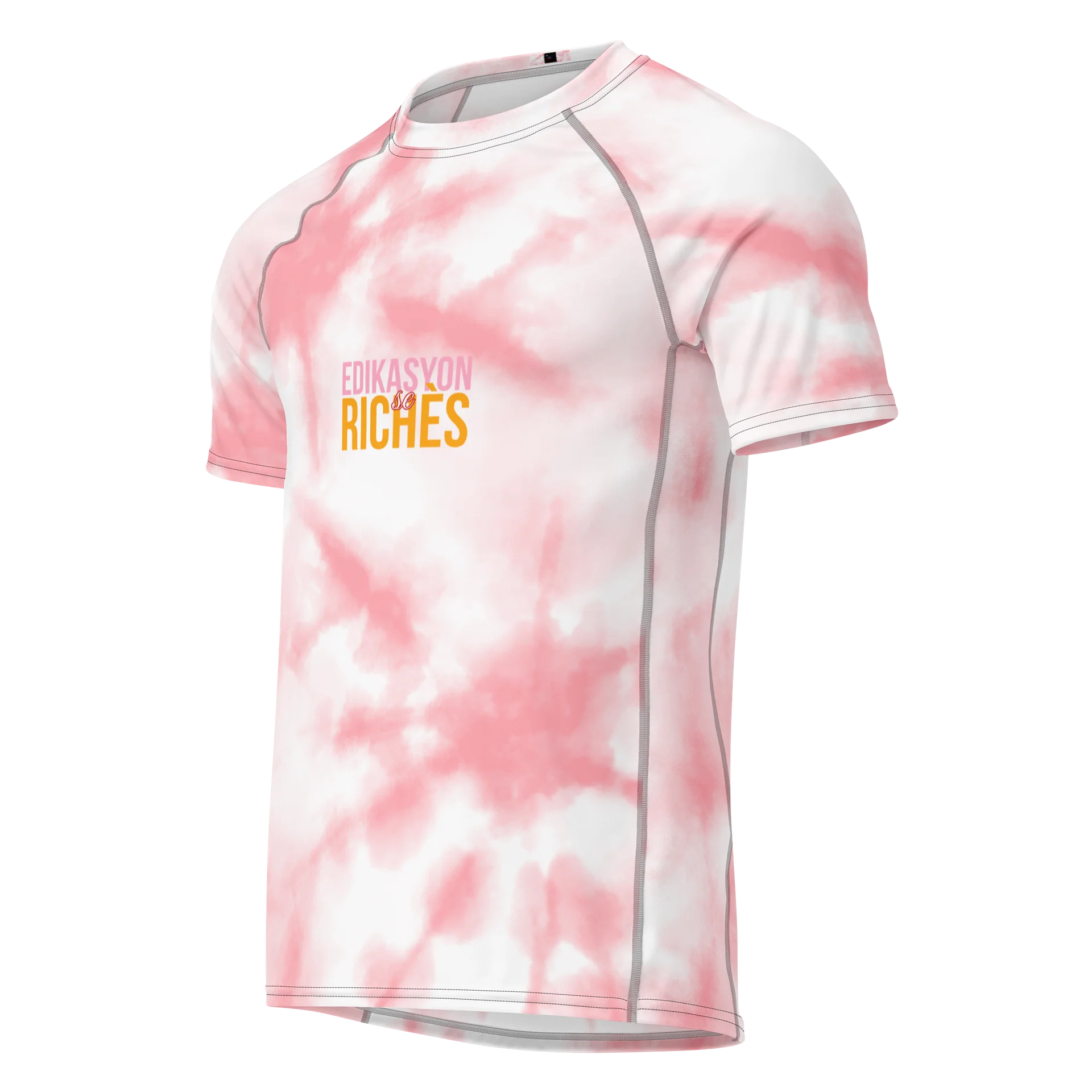 Edikasyon se Richès Men’s Recycled Rash Guard – Protect Your Skin. Represent Your Roots. product image (1)