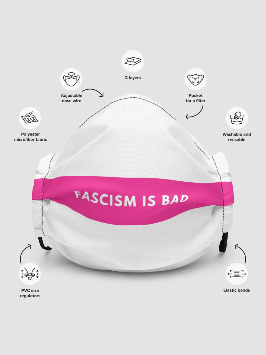 Fascism Is Bad Premium Face Mask product image (5)