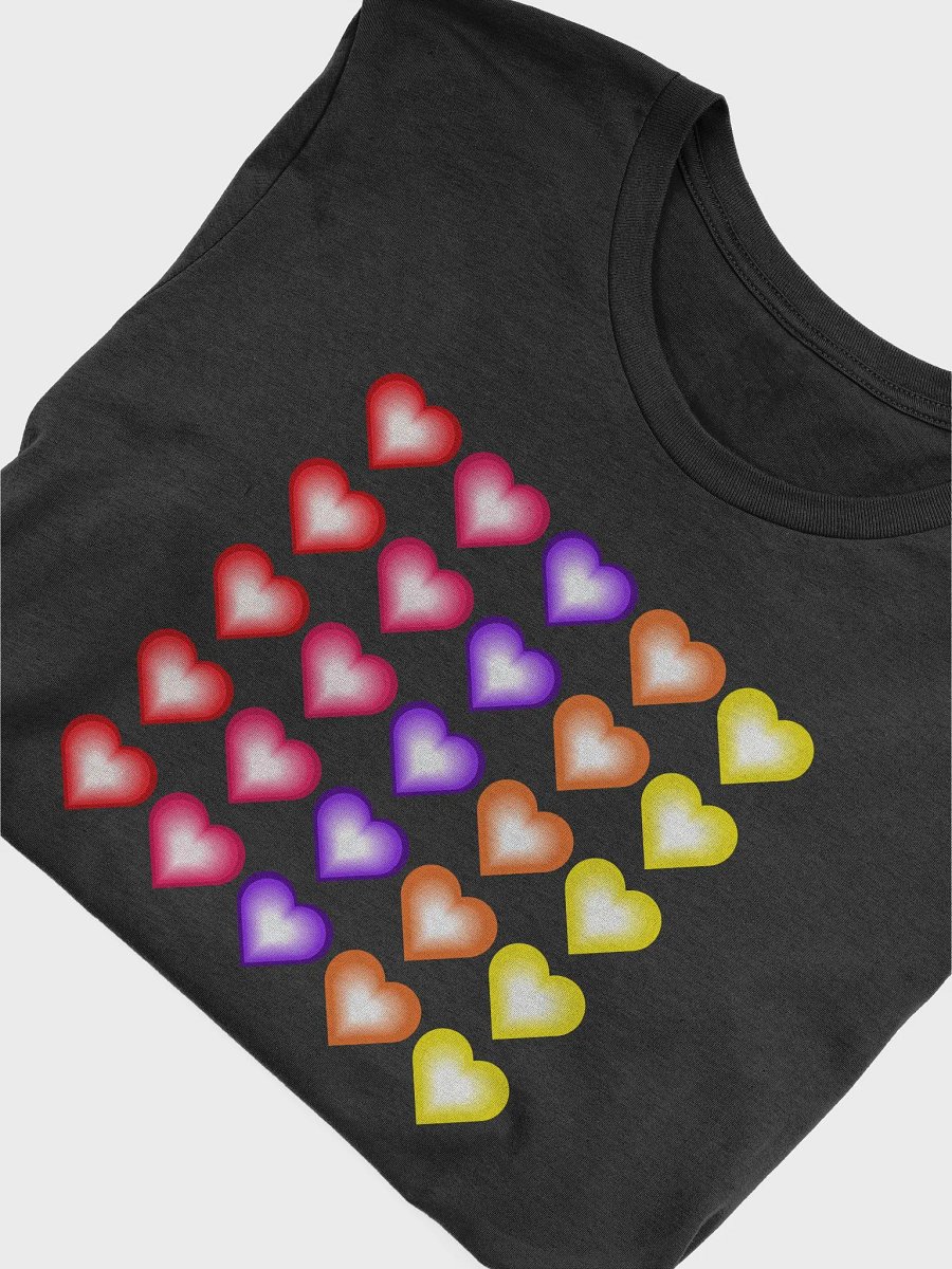 Vibrant Colorful Valentine's Hearts Supersoft T-Shirt product image (25)