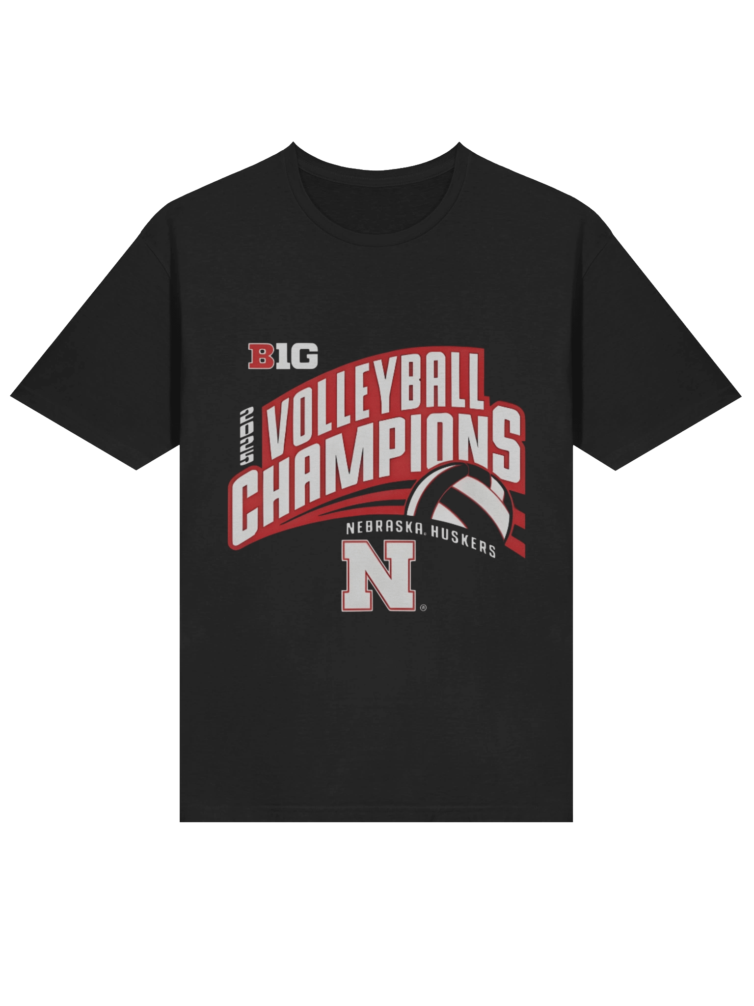 Nebraska Huskers Volleyball Champions 2025 NCAA Shirt product image (2)