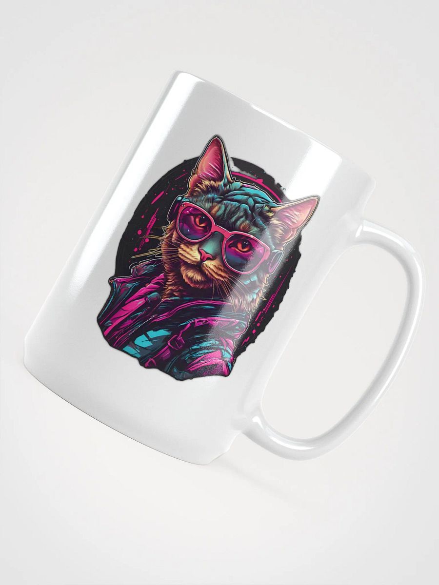Neon Cat Vibes Mug product image (4)