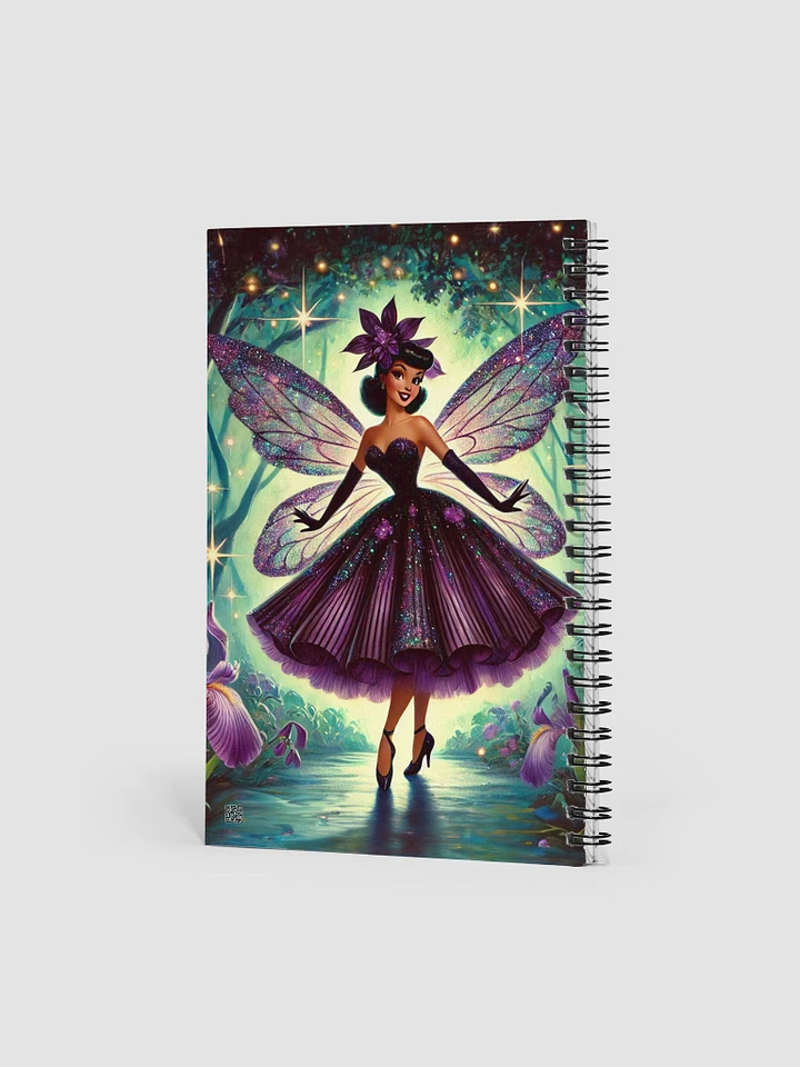 Enchanted Forest Purple Iris Fairy Spiral Notebook product image (2)