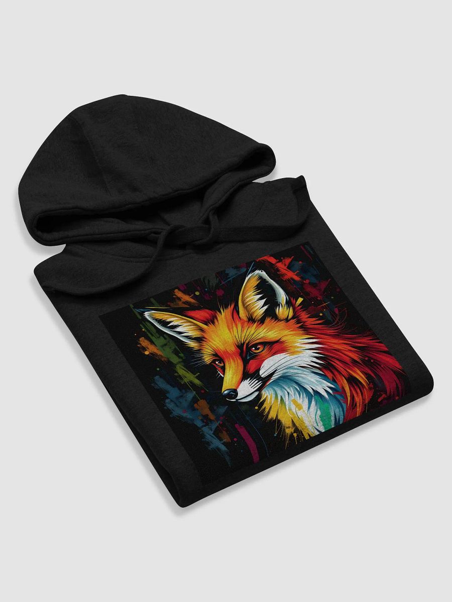 Colorful red fox Cozy Cotton Blend Unisex Hoodie product image (5)