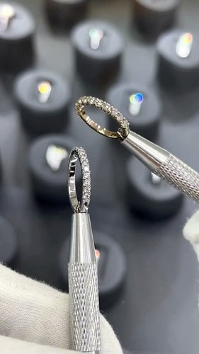 Our newly crafted wedding bands are on their way to two people writing their forever story ❤️
 
• 14k y/g double shared prong...