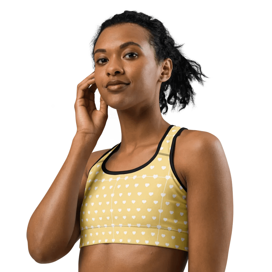 Pastel Heart Seamless Pattern Sports Bra - V2 product image (1)