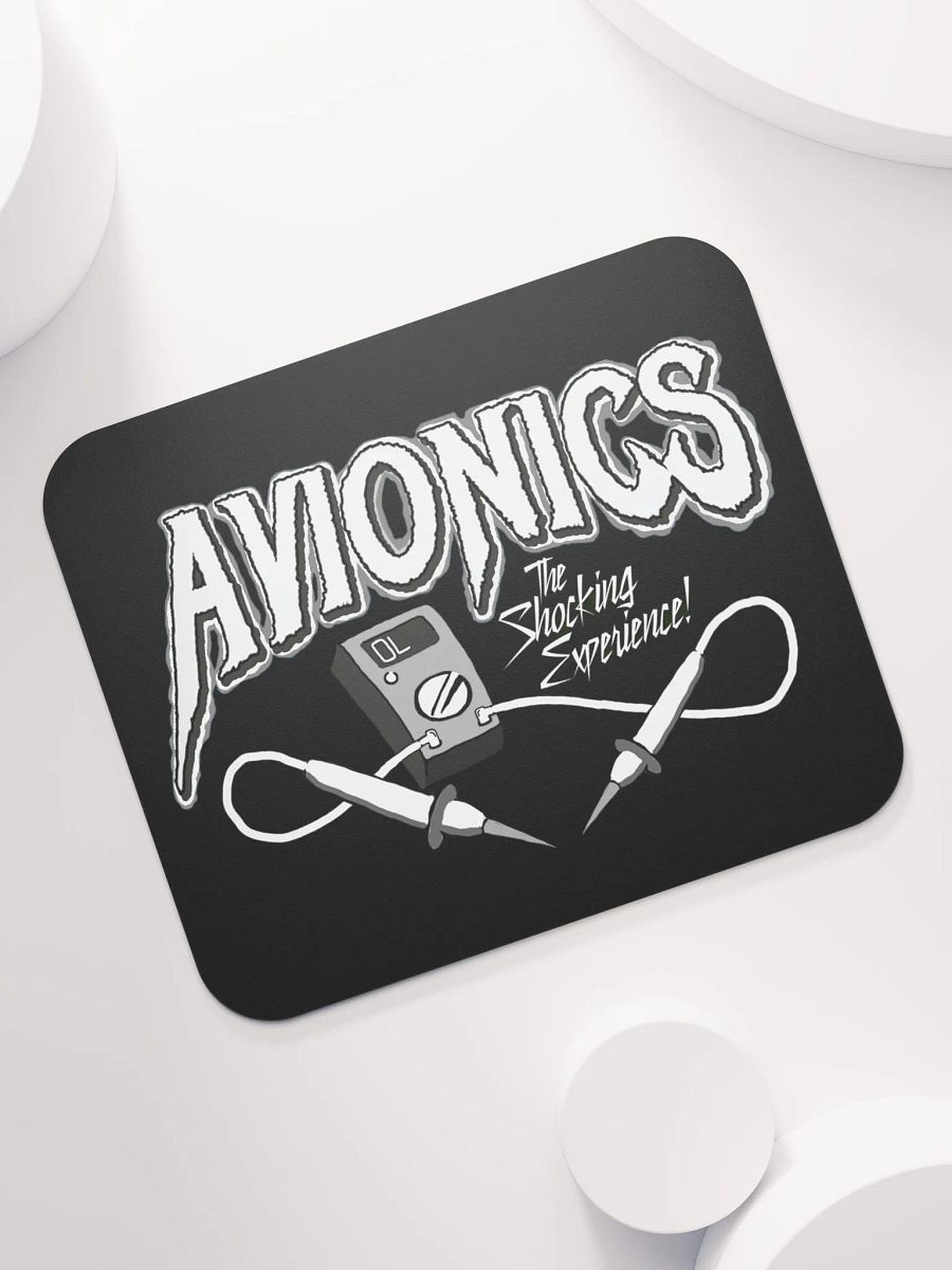 "AVIONICS" B/W Mousepad product image (7)