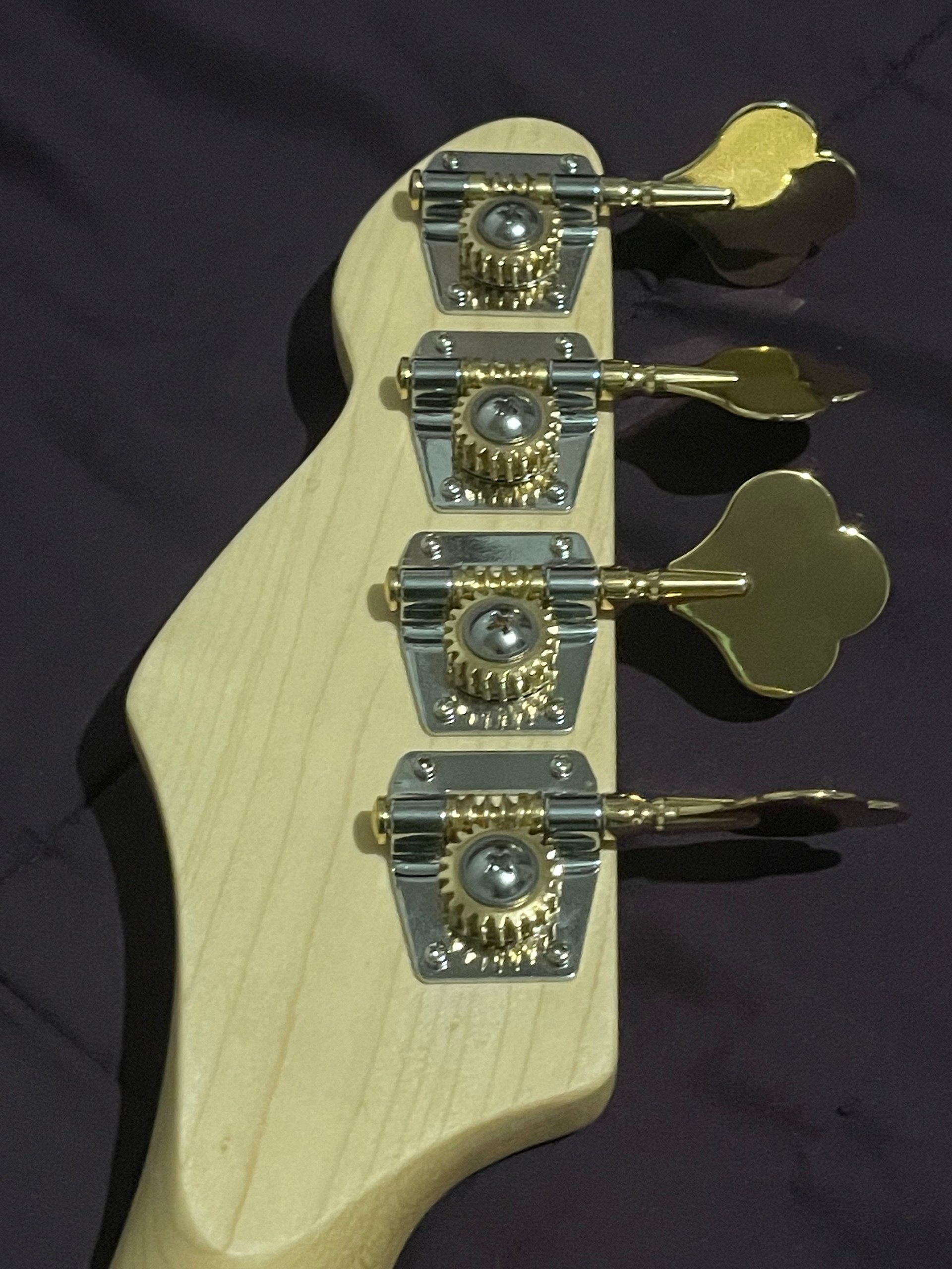 G.D. Guitars “Blue Streak” Custom “Super P” Bass — Metallic Blue & Red w Case product image (7)