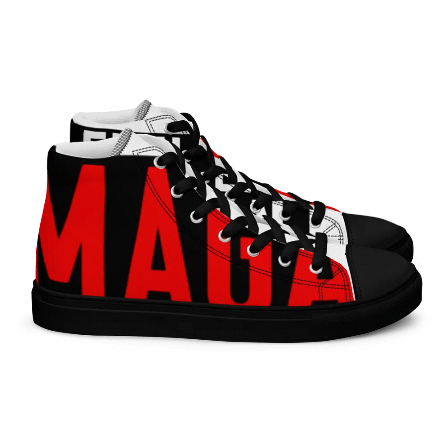 “MAGA, I Feel Like a Woman” Graphic High-Top Sneakers – Parody Whitney Official Merch product image (2)