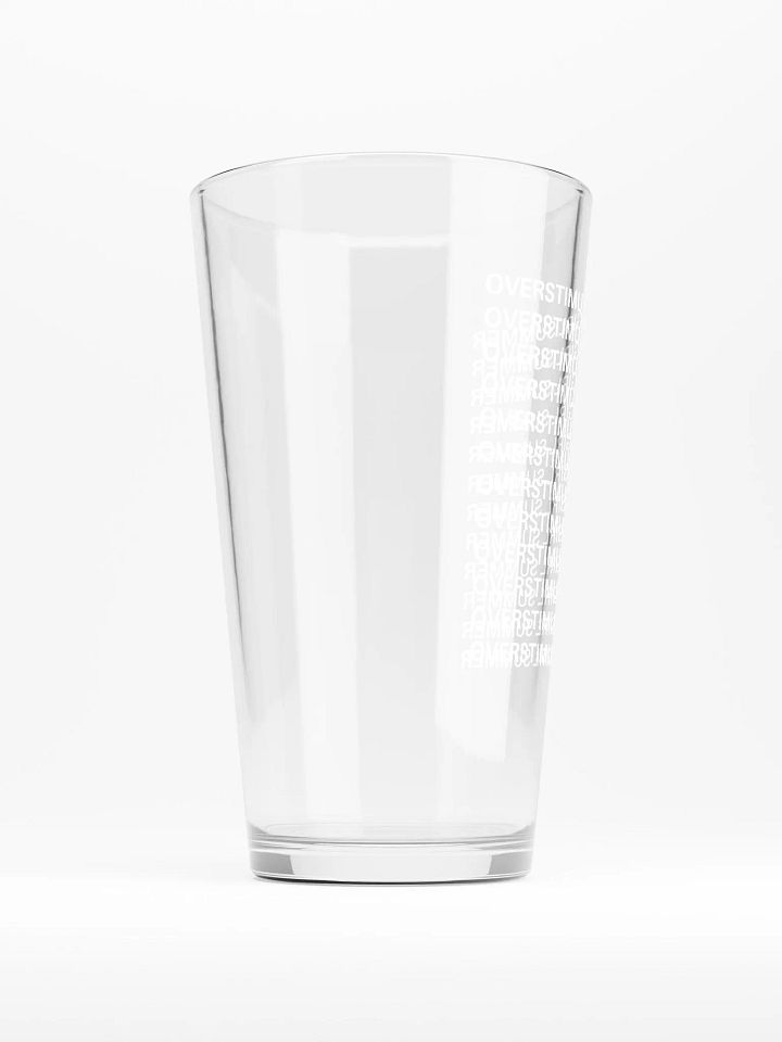 OVERSTIMULATED GIRL SUMMER white pint glass product image (2)
