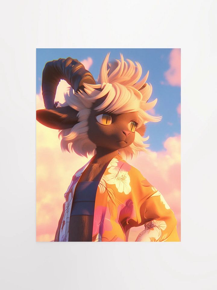 Sunrise Serenity Goat Poster product image (1)