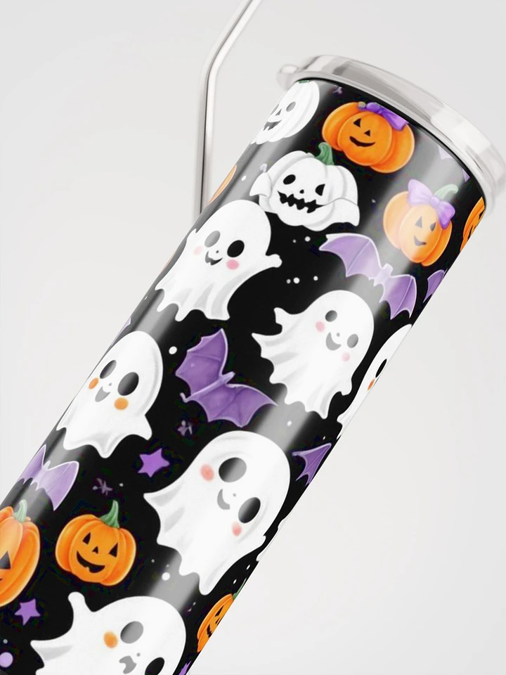 Halloween Theme Ghost Pumpkin Bat Tumbler product image (1)