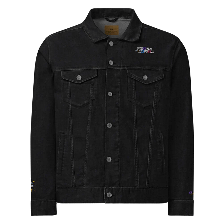 Prxss Thx Bxttxn! Denim Jacket product image (1)