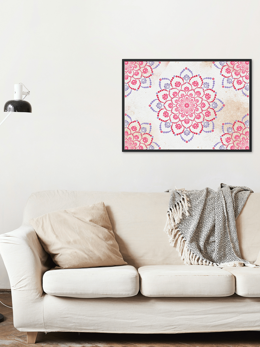 Purple and Pink Dot Mandala Posters, 2 JPG files product image (4)
