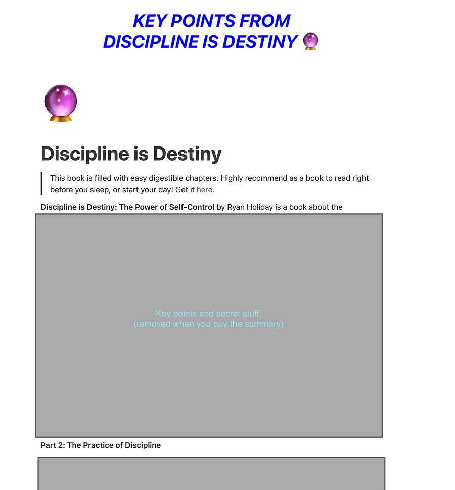 Discipline is Destiny: Key Points product image (2)