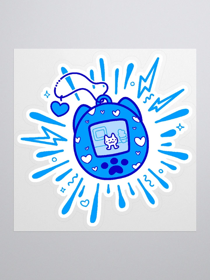 Lovely Digital Meow Sticker - Blue product image (2)