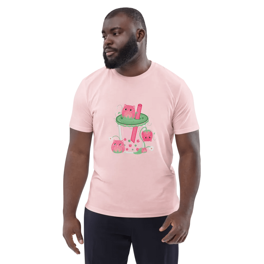 Strawberry Cat Boba Tea Shirt product image (3)