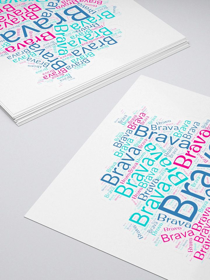 Brava Burst Kiss Cut Stickers product image (2)