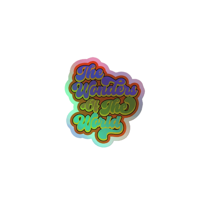 Wonders Holographic Sticker product image (1)