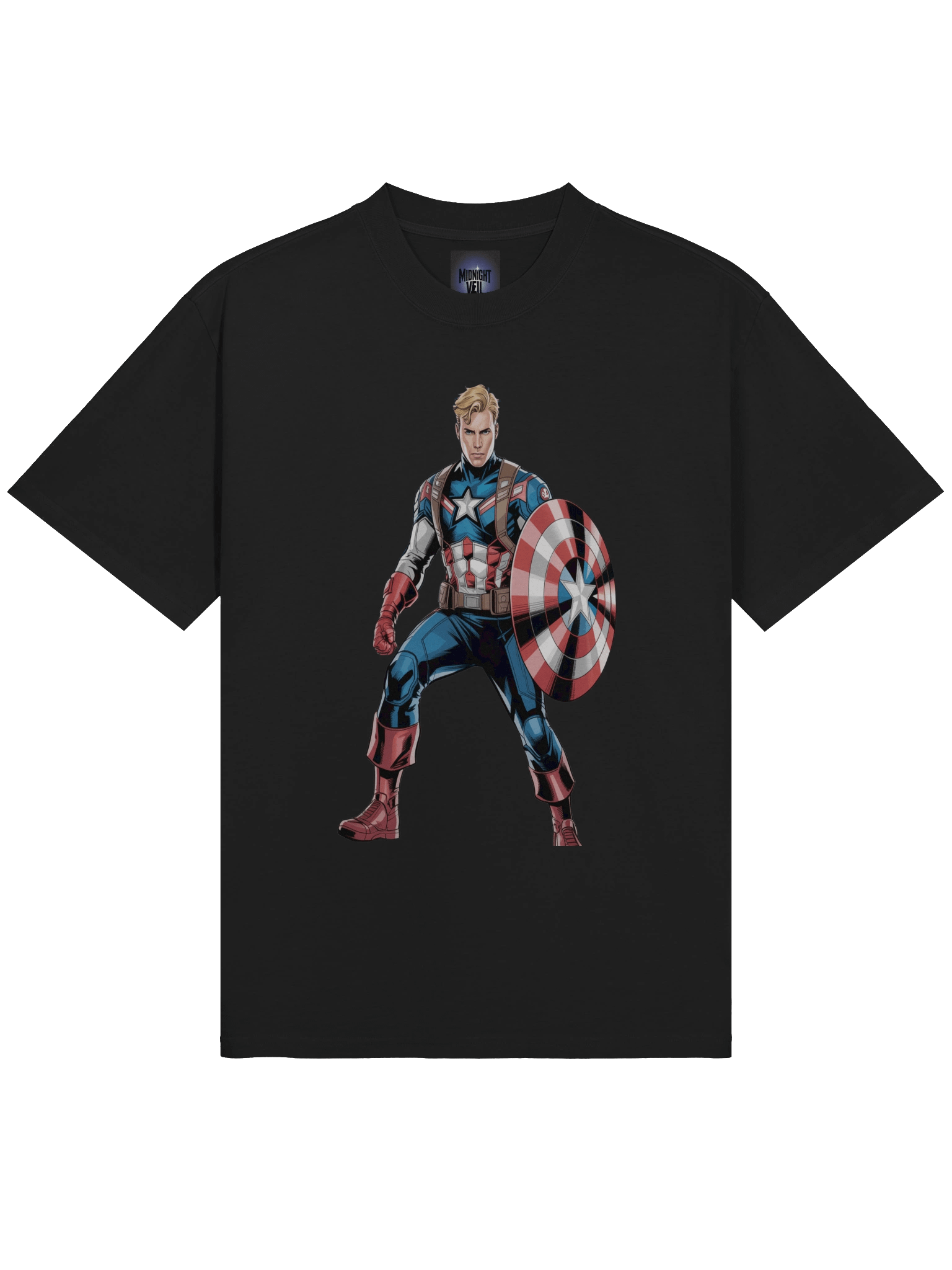 Eclipse Bastion: Captain America Faded Fortress Oversized T-Shirt product image (5)
