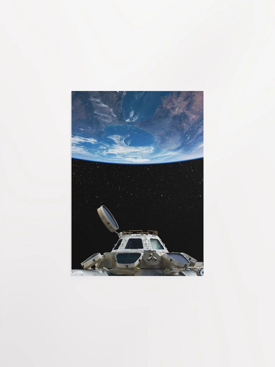 Earth and ISS (Up and down) — space poster, science poster, space photo, nasa poster product image (6)
