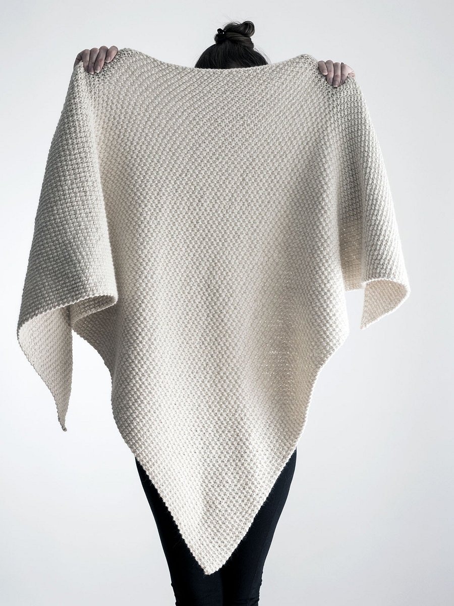 Oversized Triangle Shawl Knitting Pattern - Unconditional Love product image (1)