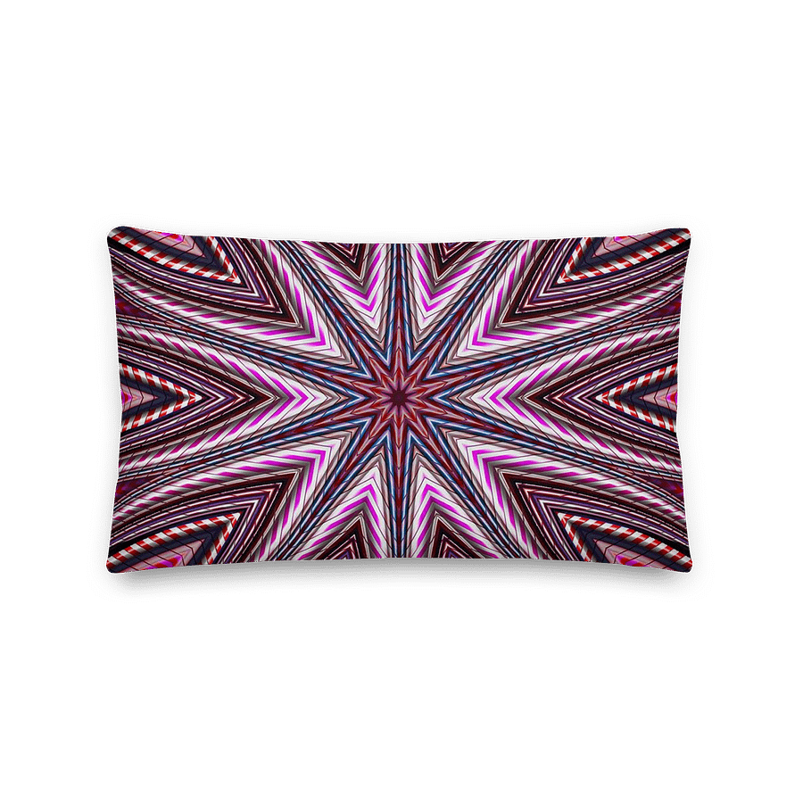Candy Cane Kaleidoscope Throw Pillow product image (2)