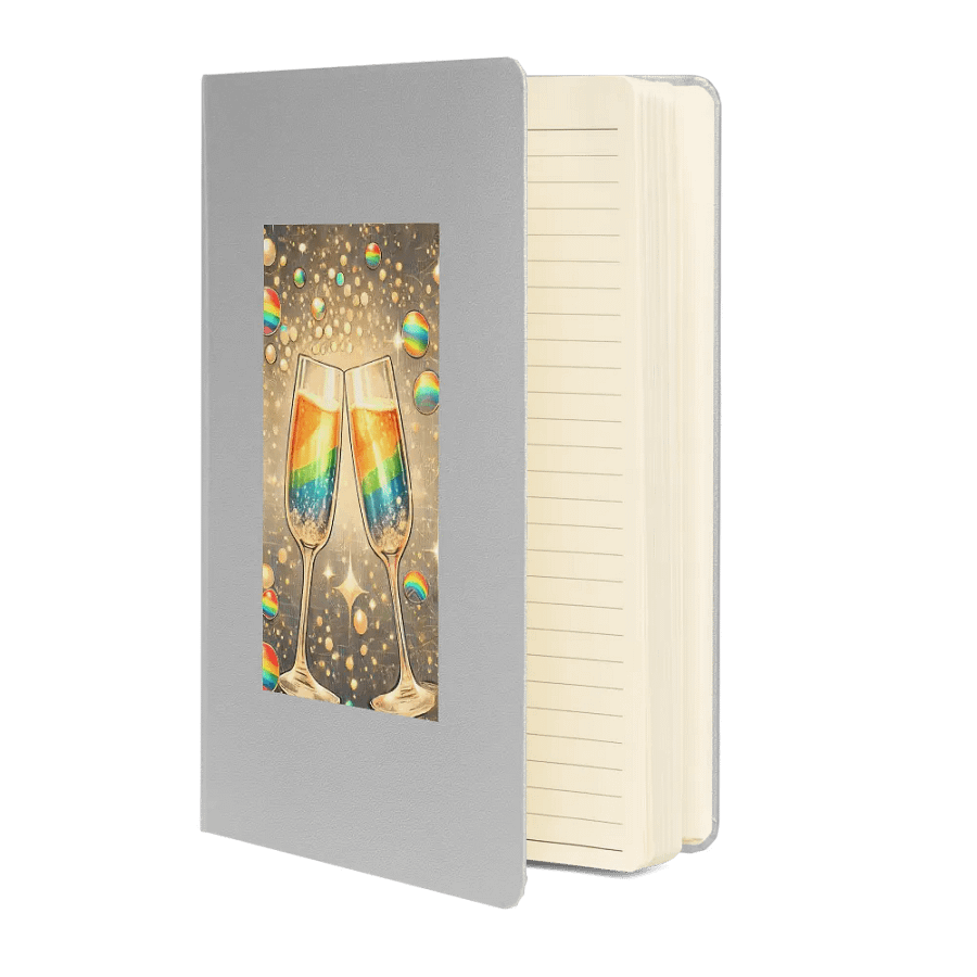 Rainbow Champagne Celebration Journal / Guestbook - SILVER product image (3)
