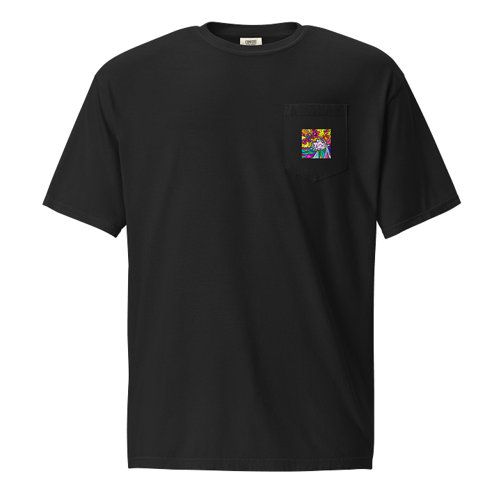 Psychedelic Swirls Unisex Pocket Tee - Wave at Sunset product image (2)