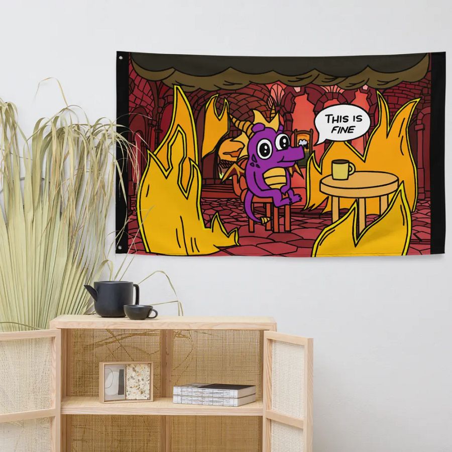 This is fine Dragon | Flag product image (7)