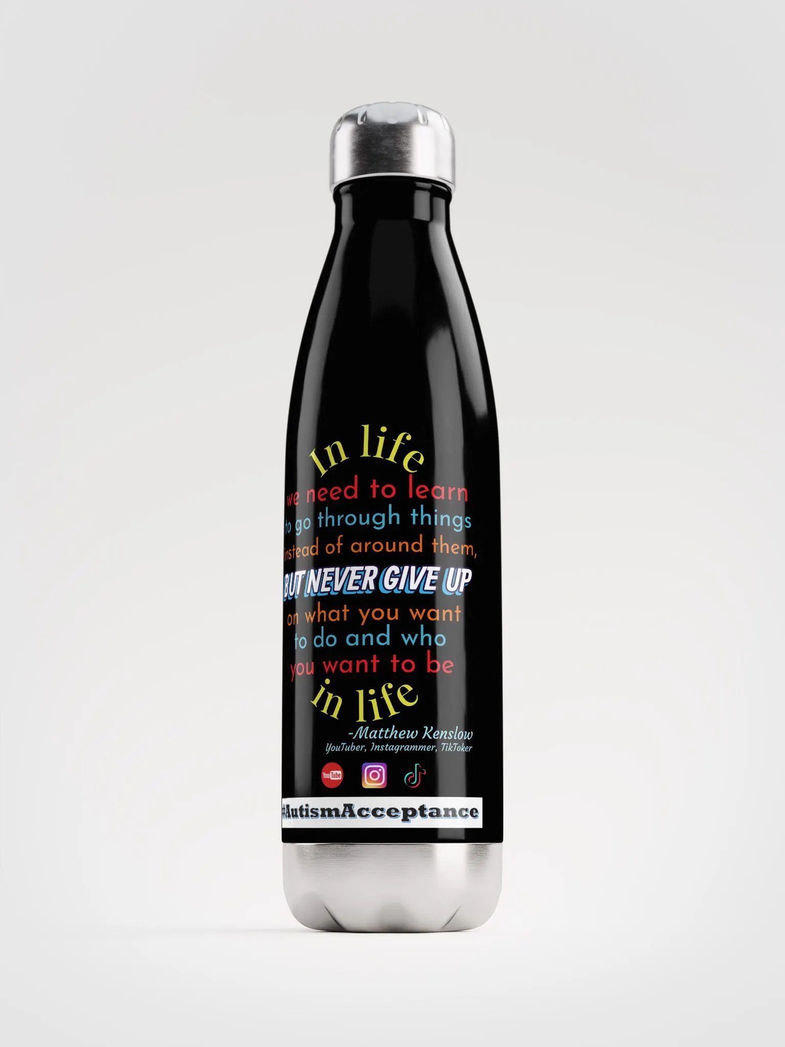 Stainless Steel Water Bottle [Quote 7] product image (1)